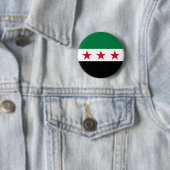 Badge Rond 5 Cm Drapeau de la Syrie (En situation)