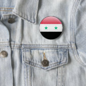 Badge Rond 5 Cm Drapeau de la Syrie (En situation)