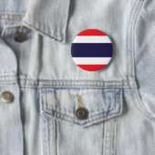 Badge Rond 5 Cm Drapeau de la Thaïlande (En situation)