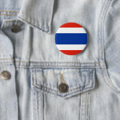 Badge Rond 5 Cm Drapeau de la Thaïlande (En situation)
