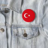 Badge Rond 5 Cm Drapeau de la Turquie (En situation)