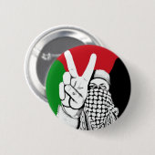 Badge Rond 5 Cm Drapeau de la victoire palestinienne (Devant & derrière)