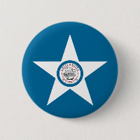 Drapeau de la ville de Houston, Texas Button