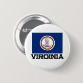 Badge Rond 5 Cm Drapeau de la Virginie (Devant & derrière)