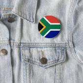 Badge Rond 5 Cm Drapeau de l'Afrique du Sud (En situation)