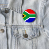 Badge Rond 5 Cm Drapeau de l'Afrique du Sud (En situation)