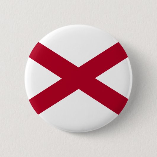 Badge Rond 5 Cm Drapeau de l'Alabama (Devant)