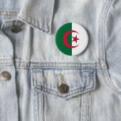 Badge Rond 5 Cm Drapeau de l'Algérie (En situation)