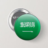 Badge Rond 5 Cm Drapeau de l'Arabie Saoudite (Devant & derrière)