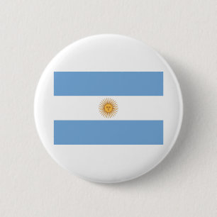 Badge Rond 5 Cm Drapeau De L'Argentine