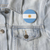 Badge Rond 5 Cm Drapeau de l'Argentine (En situation)