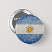 Badge Rond 5 Cm Drapeau de l'Argentine (Devant & derrière)