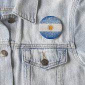 Badge Rond 5 Cm Drapeau de l'Argentine (En situation)