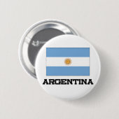 Badge Rond 5 Cm Drapeau de l'Argentine (Devant & derrière)