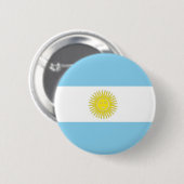 Badge Rond 5 Cm Drapeau de l'Argentine (Devant & derrière)