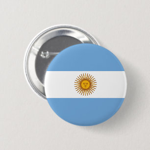 Badge Rond 5 Cm Drapeau de l'Argentine
