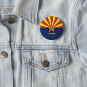 Badge Rond 5 Cm Drapeau de l'Arizona (En situation)