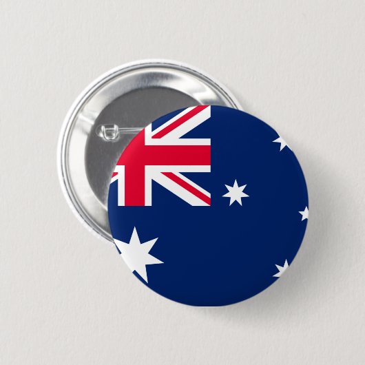 Badge Rond 5 Cm Drapeau de l'Australie (Devant & derrière)