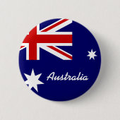 Badge Rond 5 Cm Drapeau de l'Australie (Devant)