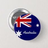 Badge Rond 5 Cm Drapeau de l'Australie (Devant & derrière)