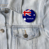 Badge Rond 5 Cm Drapeau de l'Australie (En situation)