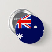 Badge Rond 5 Cm Drapeau de l'Australie (Devant & derrière)