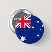 Badge Rond 5 Cm Drapeau de l'Australie (Devant & derrière)