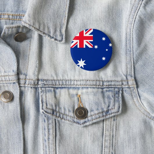 Badge Rond 5 Cm Drapeau de l'Australie (En situation)