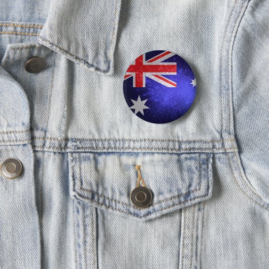 Badge Rond 5 Cm Drapeau de l'Australie (En situation)