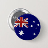 Badge Rond 5 Cm Drapeau de l'Australie (Devant & derrière)