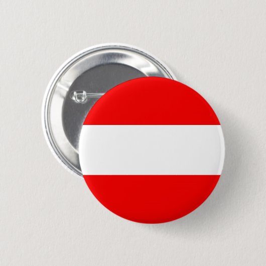 Badge Rond 5 Cm Drapeau de l'Autriche (Devant & derrière)