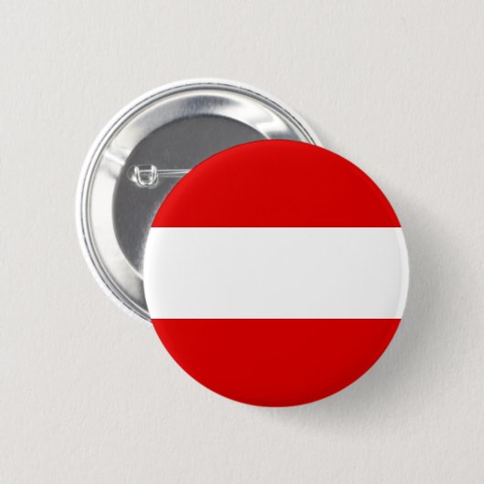 Badge Rond 5 Cm Drapeau de l'Autriche (Devant & derrière)