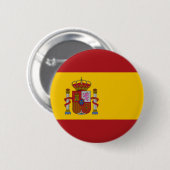 Badge Rond 5 Cm Drapeau de l'Espagne (Devant & derrière)