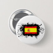 Badge Rond 5 Cm Drapeau de l'Espagne (Devant & derrière)