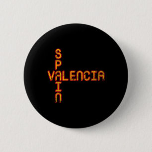 Badge Rond 5 Cm Drapeau de l'Espagne