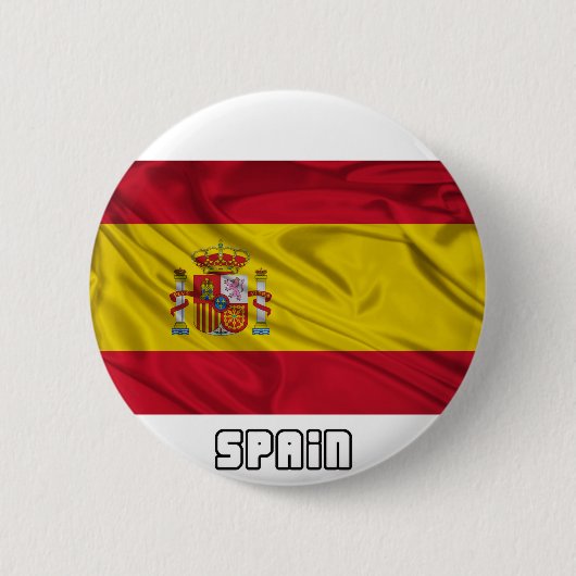Badge Rond 5 Cm Drapeau de l'Espagne (Devant)