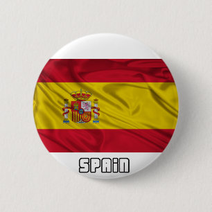 Badge Rond 5 Cm Drapeau de l'Espagne