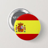 Badge Rond 5 Cm Drapeau de l'Espagne (Devant & derrière)