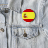 Badge Rond 5 Cm Drapeau de l'Espagne (En situation)