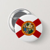 Badge Rond 5 Cm Drapeau de l'État de Floride (Devant & derrière)