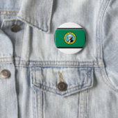 Badge Rond 5 Cm Drapeau de l'état de Washington (En situation)