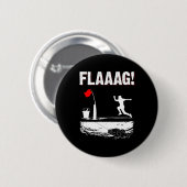 Badge Rond 5 Cm Drapeau de levage pour pêche sur glace pour drapea (Devant & derrière)