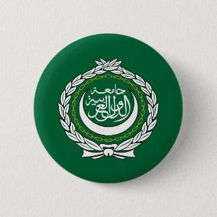 Badge Rond 5 Cm Drapeau de ligue arabe