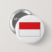 Badge Rond 5 Cm Drapeau de l'Indonésie (Devant & derrière)