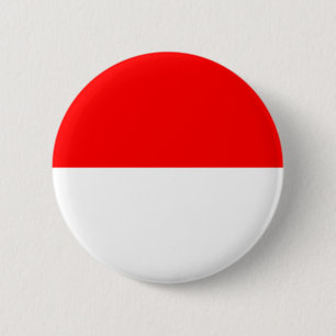 Badge Rond 5 Cm Drapeau de l'Indonésie