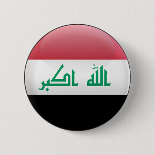 Badge Rond 5 Cm Drapeau de l'Irak