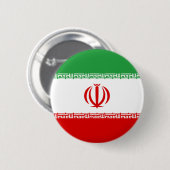 Badge Rond 5 Cm Drapeau de l'Iran (Devant & derrière)
