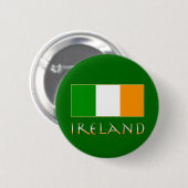 Badge Rond 5 Cm Drapeau de l'Irlande (Devant & derrière)