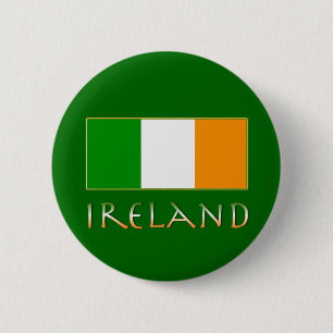 Badge Rond 5 Cm Drapeau de l'Irlande
