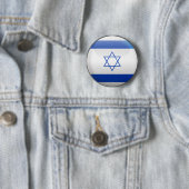 Badge Rond 5 Cm Drapeau de l'Israël (En situation)
